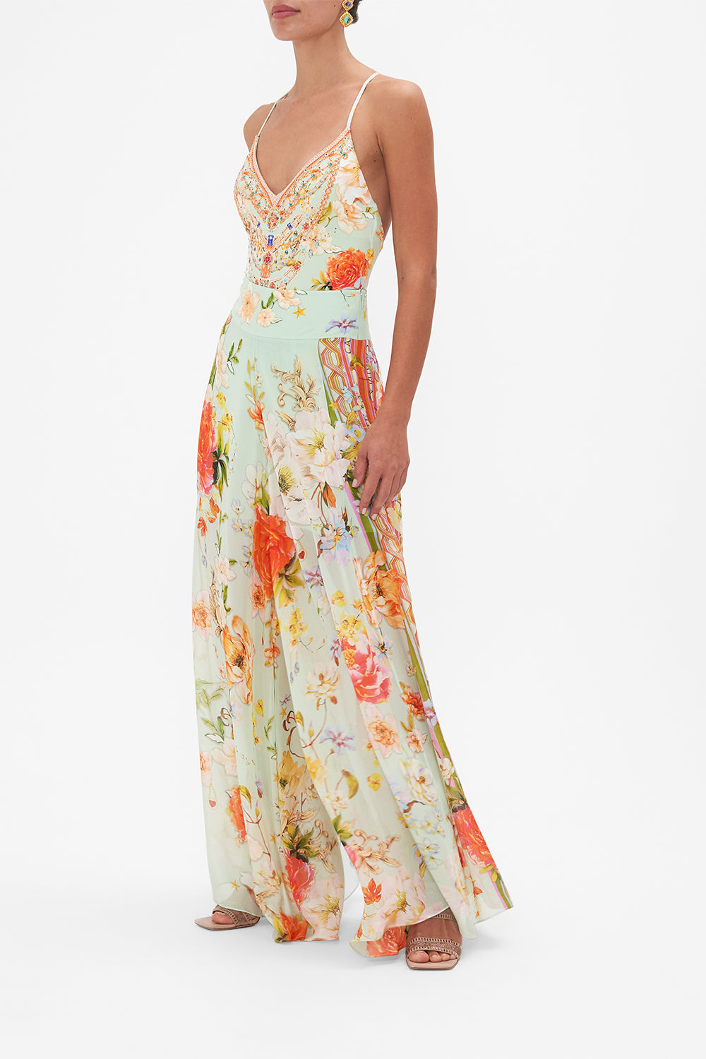 SHEER WIDE LEG PANT TALK THE WALK