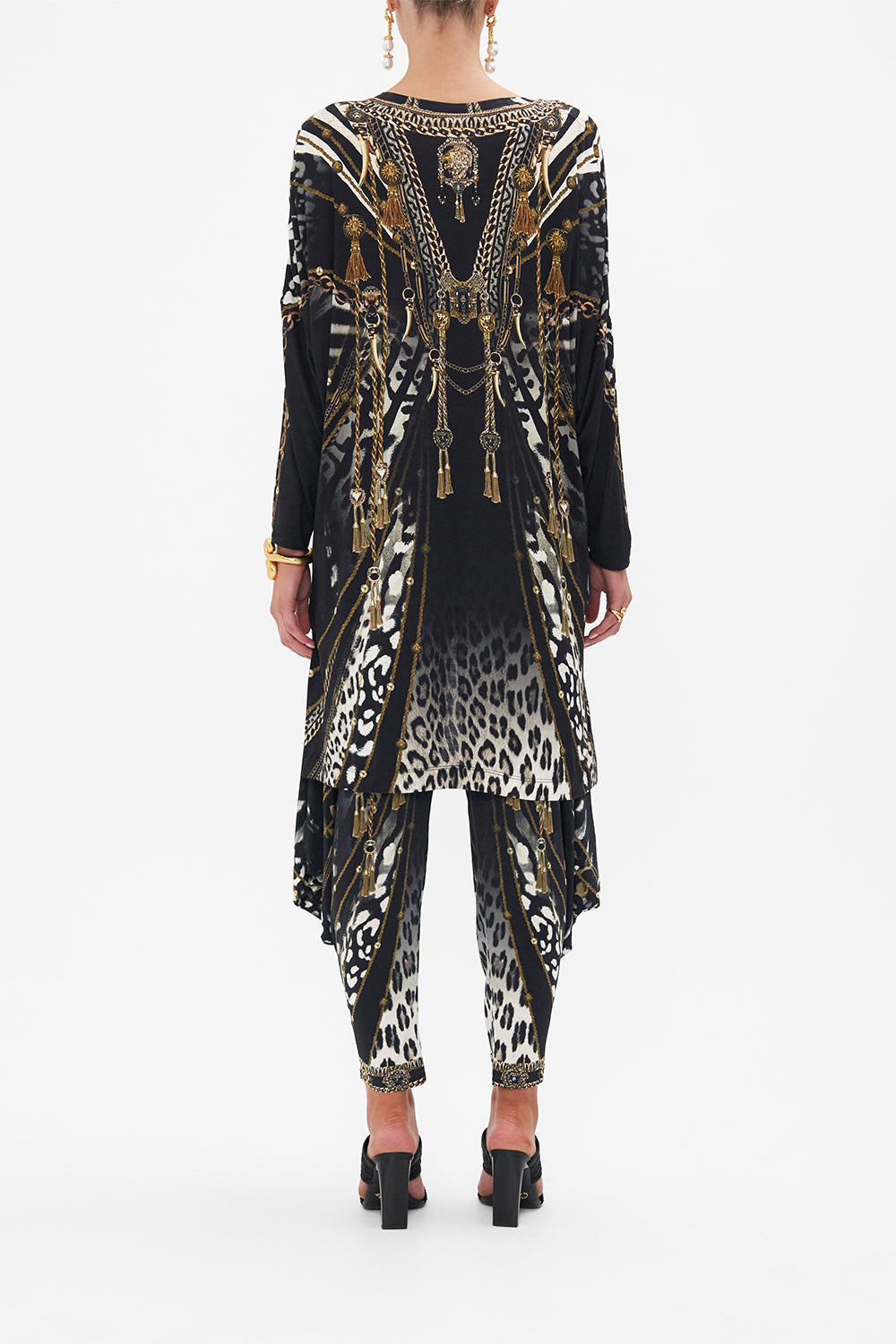 SIDE SPLIT TEE - ALL OVER PRINT UNTAMED ROYALTY