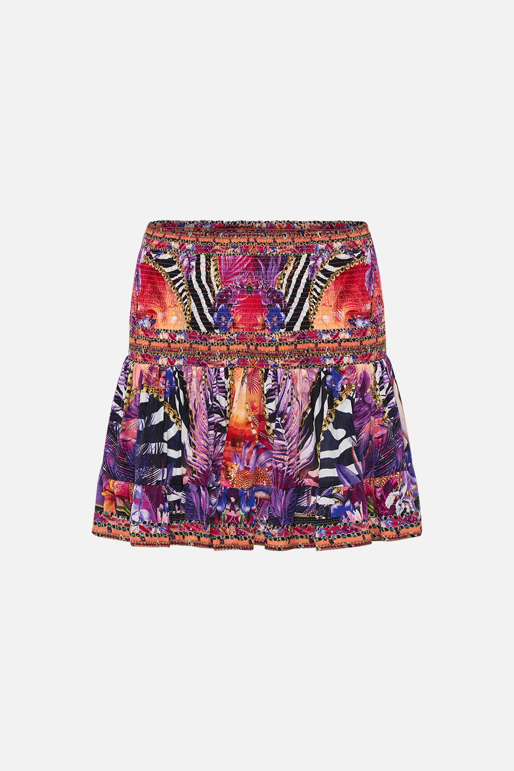 SHORT SHIRRED SKIRT WILD LOVING