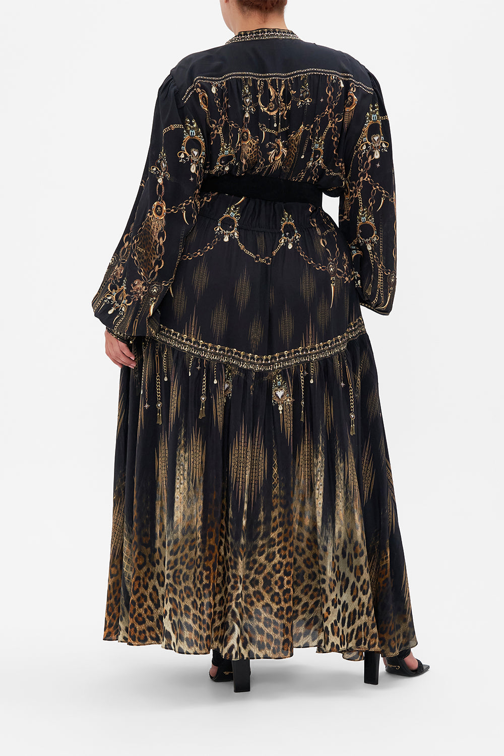 BUTTON THROUGH DRESS WITH YOKE JUNGLE DREAMING