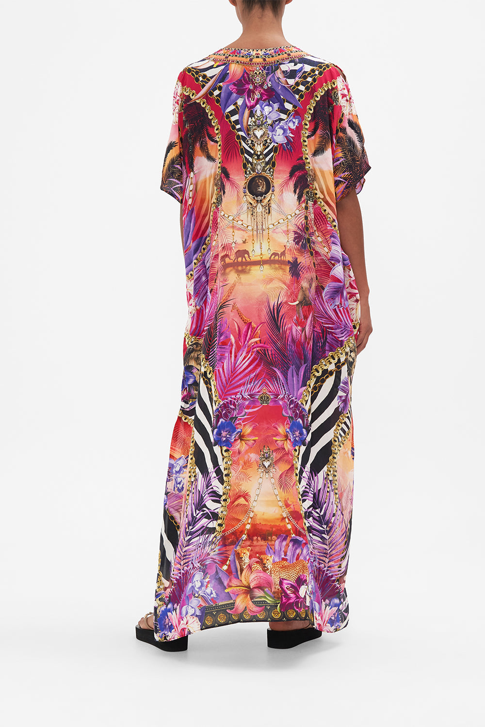 SLIM FIT KAFTAN WITH SPLIT WILD LOVING