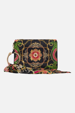 Product view of CAMILLA silk ring scarf clutch bag in Jealousy And Jewels print