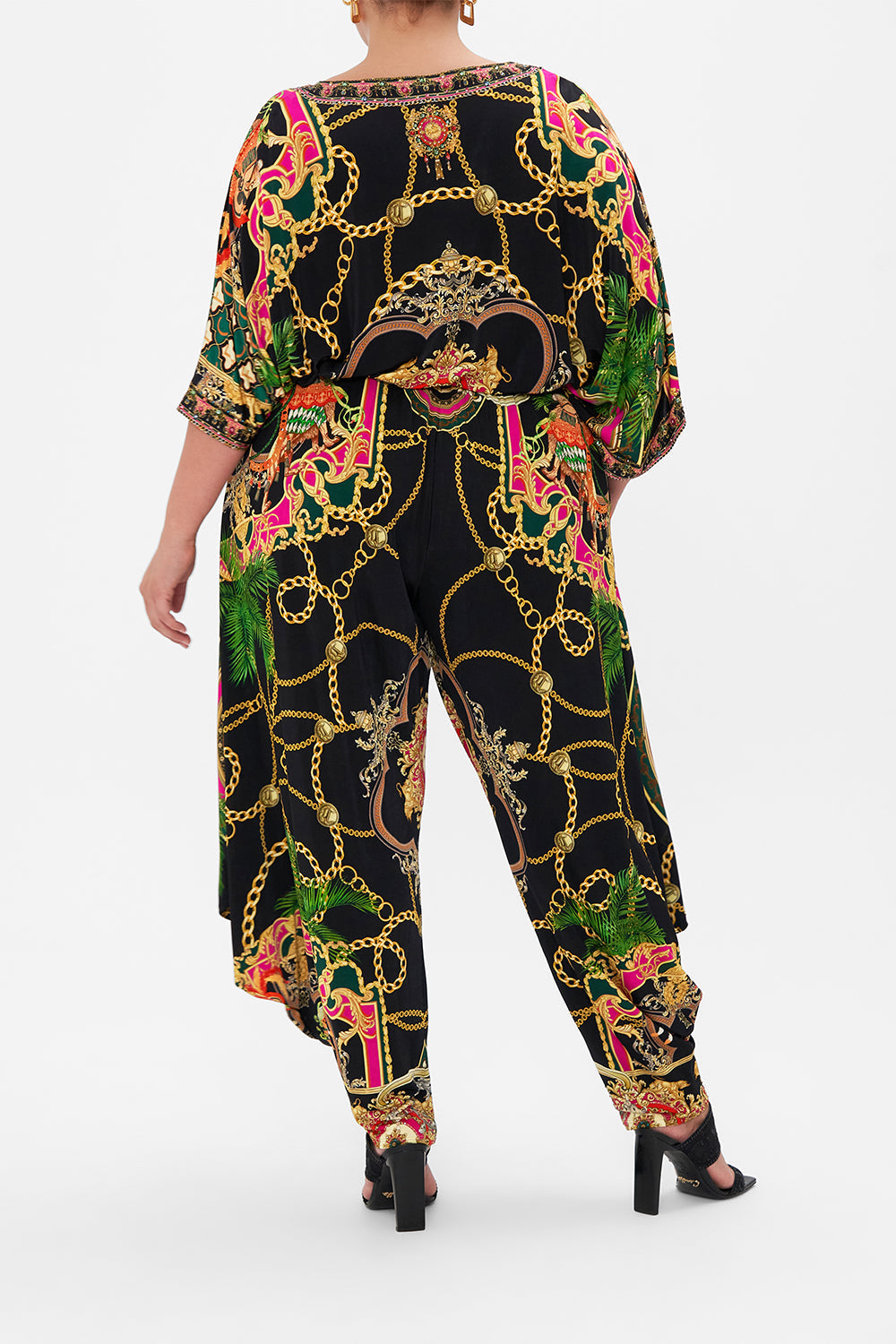 JERSEY DRAPE PANT WITH POCKET JEALOUSY AND JEWELS