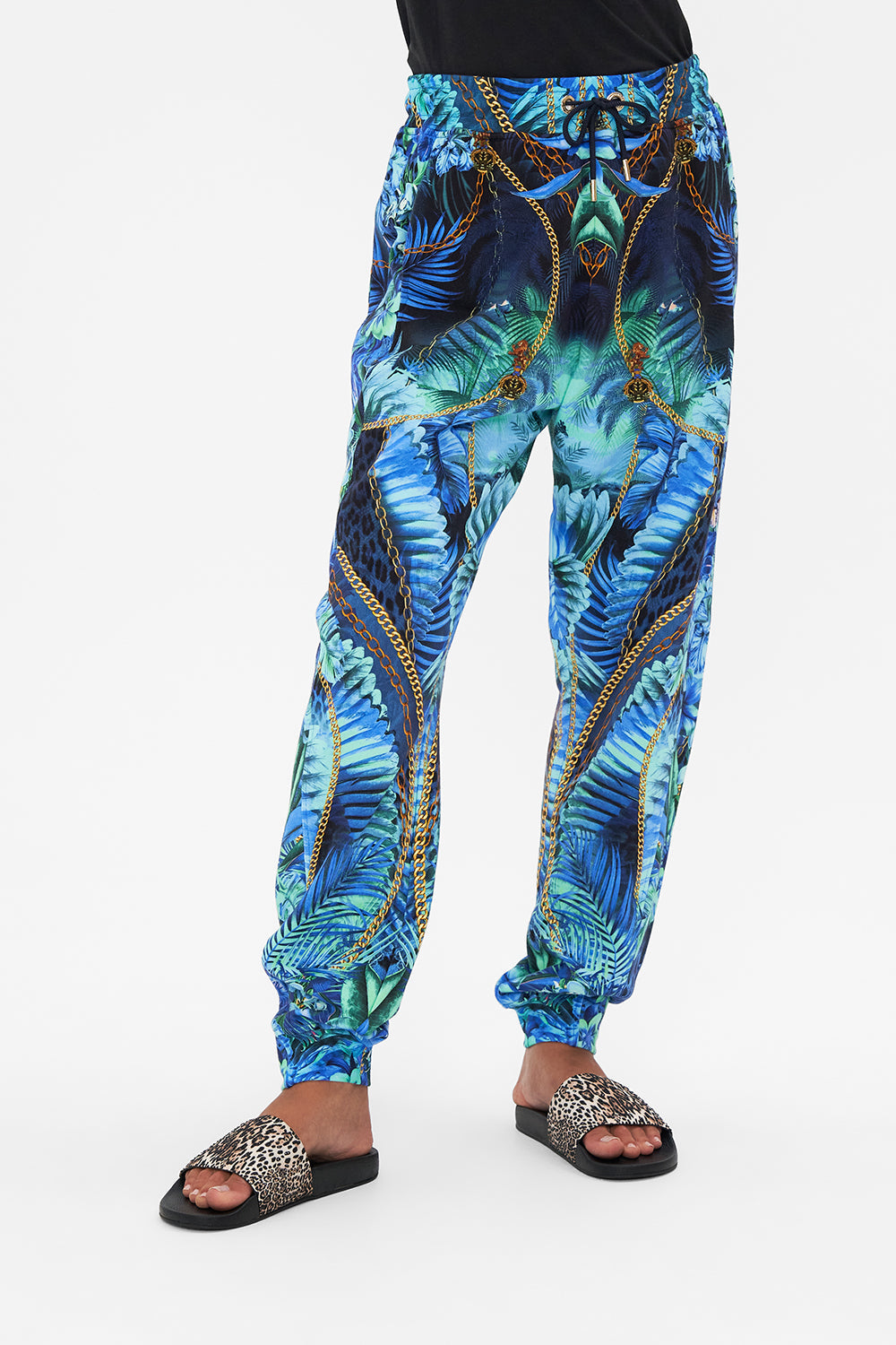 SWEAT PANTS WITH CONTRAST STRIPE SONG OF THE JUNGLE