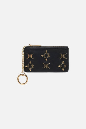 Zipped Cardholder Pouch Solid Black print by CAMILLA