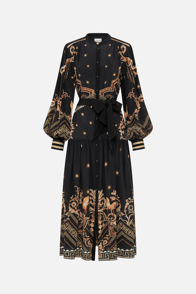 LONG BUTTON FRONT COAT DUOMO DYNASTY