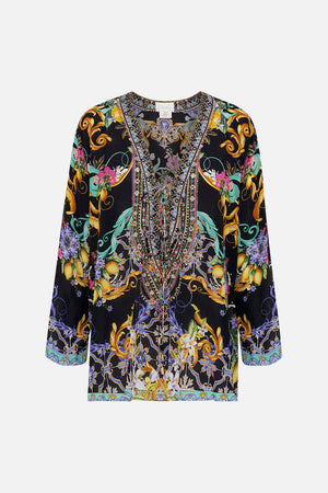 LACE UP BLOUSE MEET ME IN MARCHESA