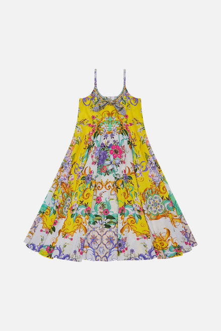 Short Tie Front Blouson Dress, Caterina Spritz | CAMILLA US – CAMILLA | Jerseykleider
