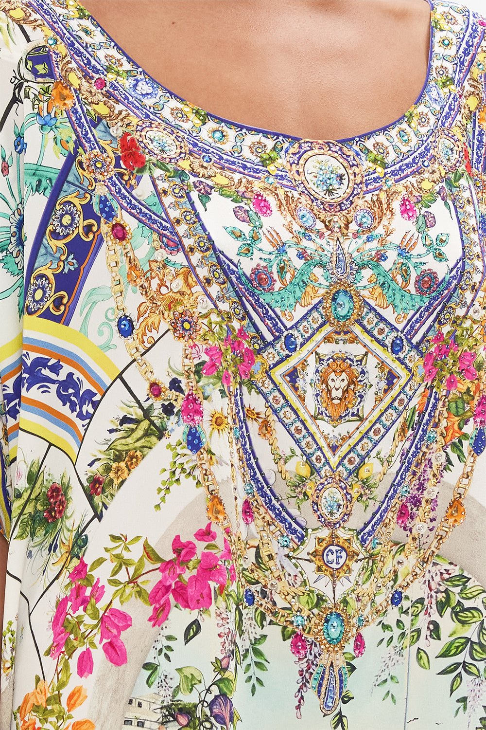 ROUND NECK KAFTAN AMALFI AMORE