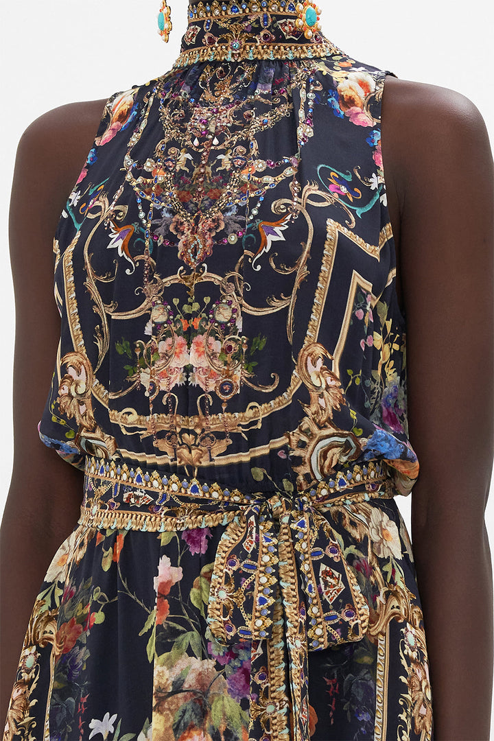 NECKTIE DRESS WITH ELASTICATED WAIST CALL OF THE CANAL main image 1