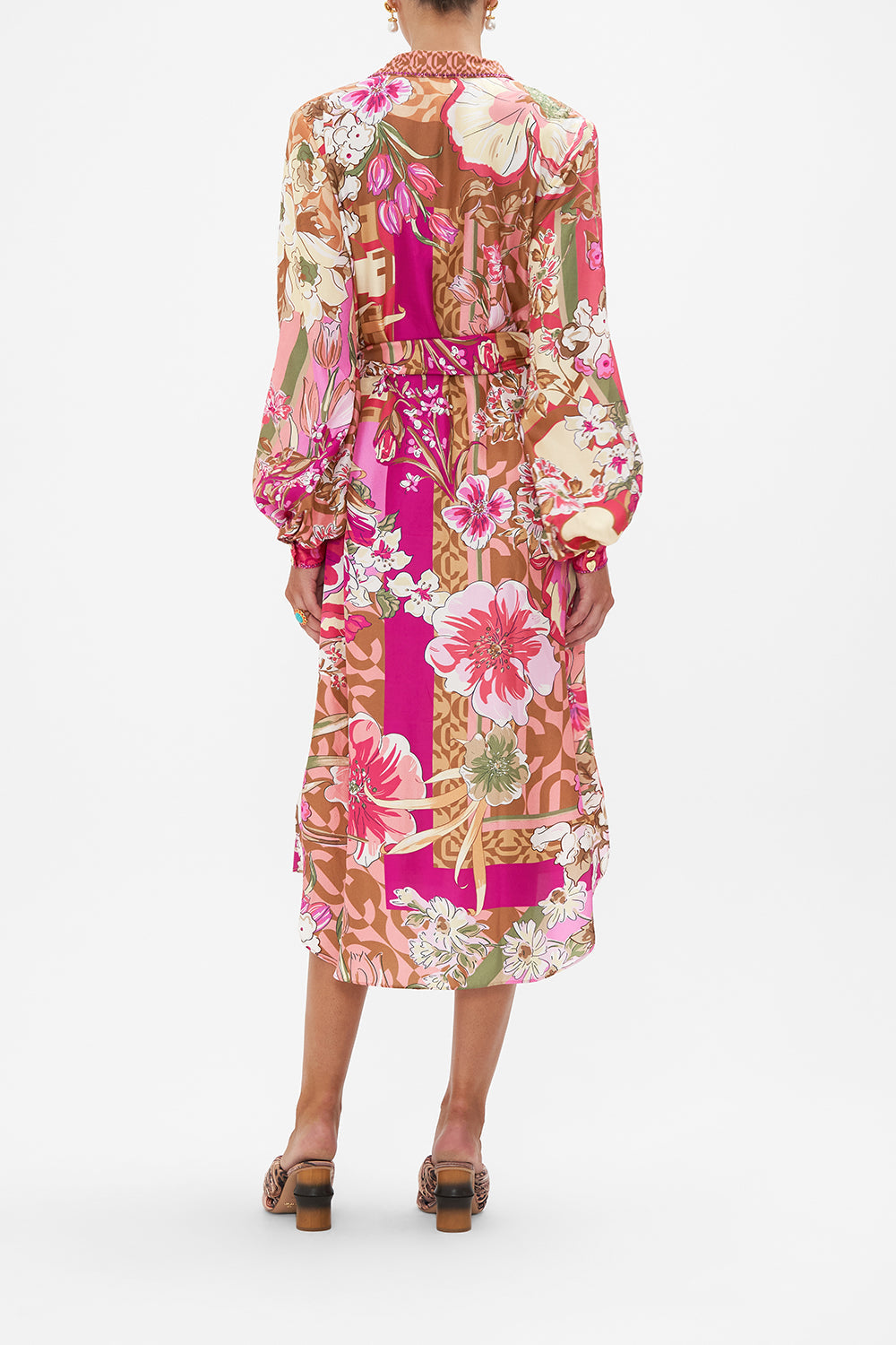 HIGH LOW MIDI SHIRT DRESS A GIRL NAMED FLORENCE