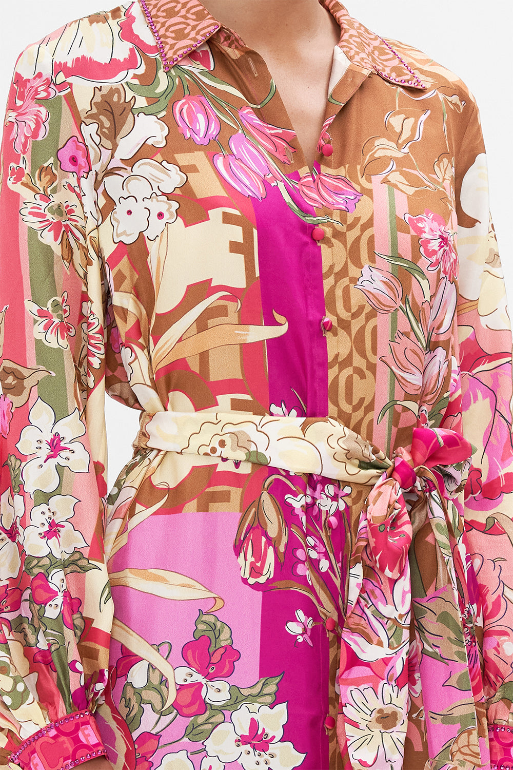 HIGH LOW MIDI SHIRT DRESS A GIRL NAMED FLORENCE