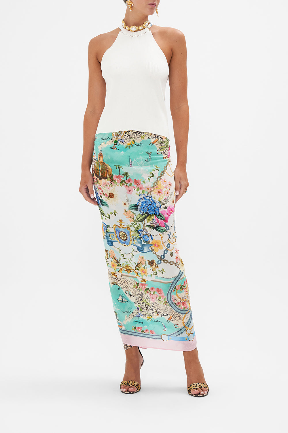 ROUND NECK KAFTAN AMALFI LULLABY