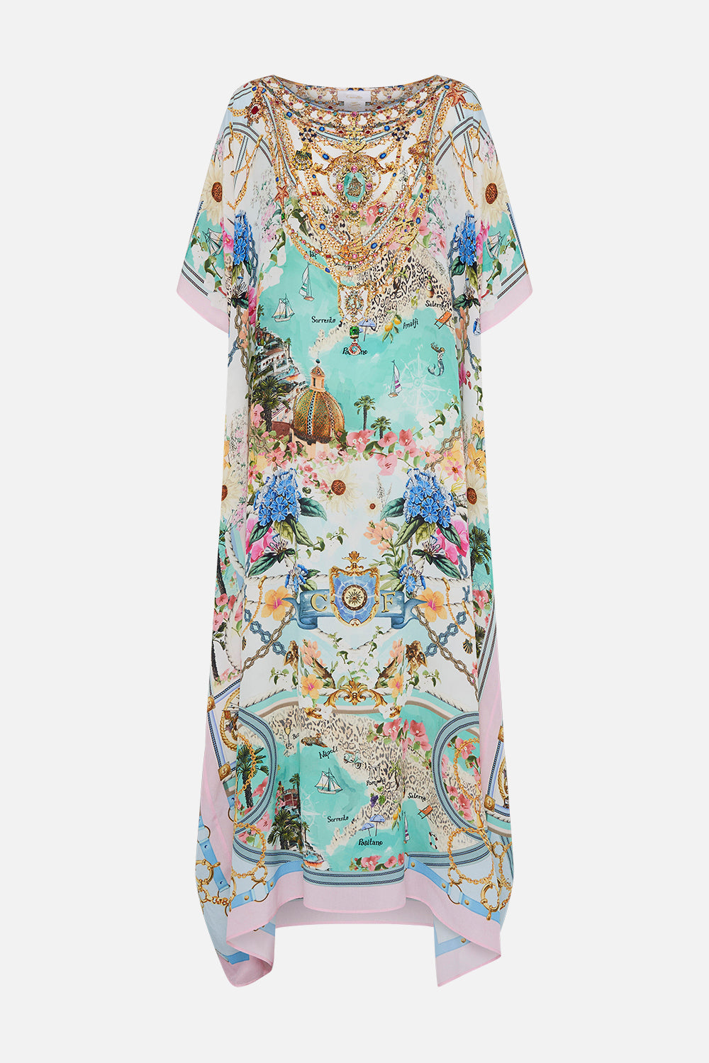 ROUND NECK KAFTAN AMALFI LULLABY