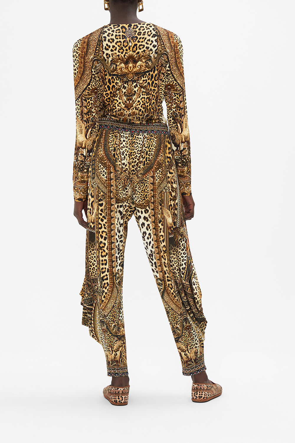 RUCHED LONG SLEEVE JERSEY TOP STANDING OVATION