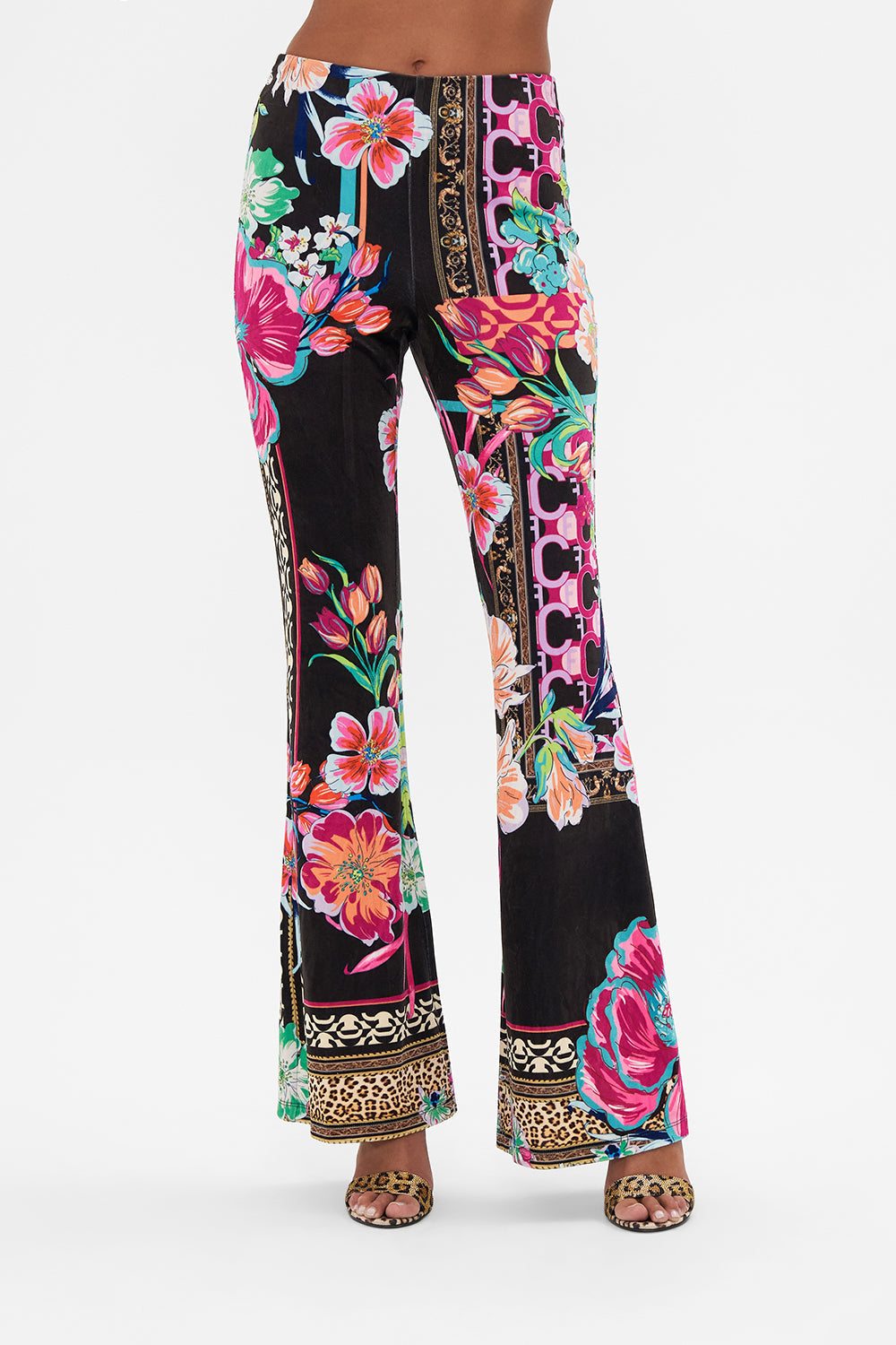 JERSEY FLARE PANT PRINTED PRIMA VERA