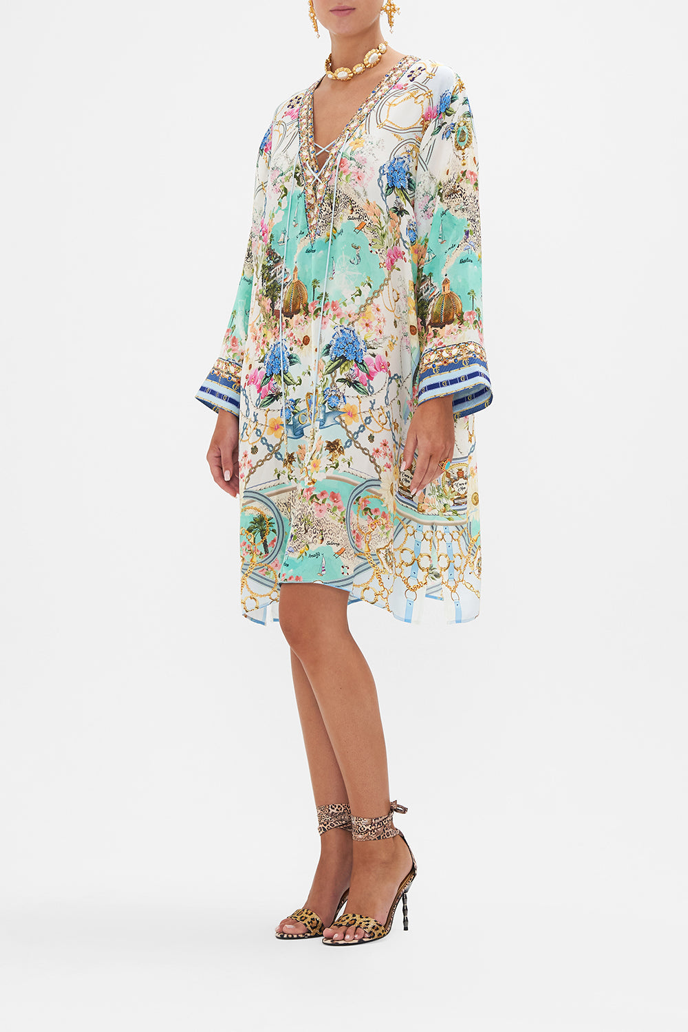 METAL EYELET KAFTAN AMALFI LULLABY