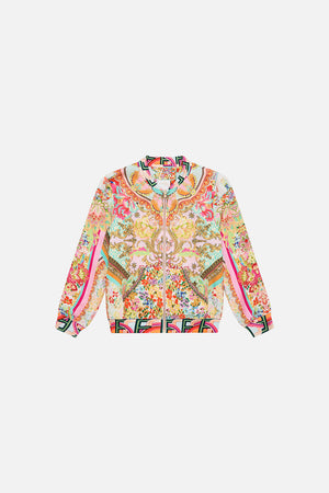Product view of MILLA BY CAMILLA kids bomber jacket in An Italian Welcome print