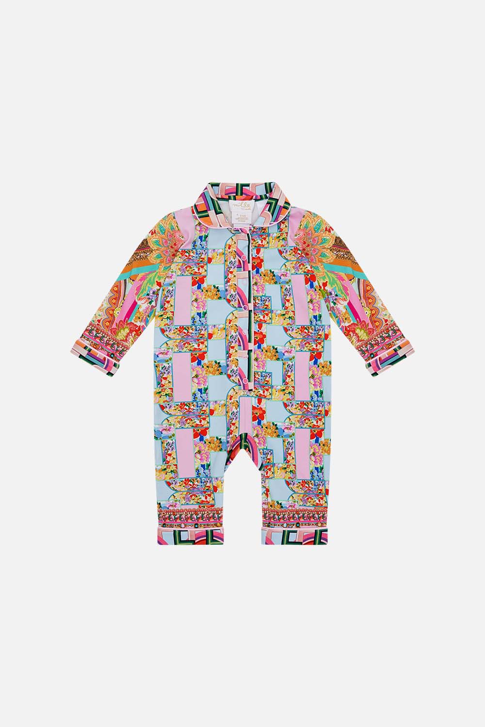 Product view of MILLA BY CAMILLA babies sleepsuit in An Italian Welcome print 