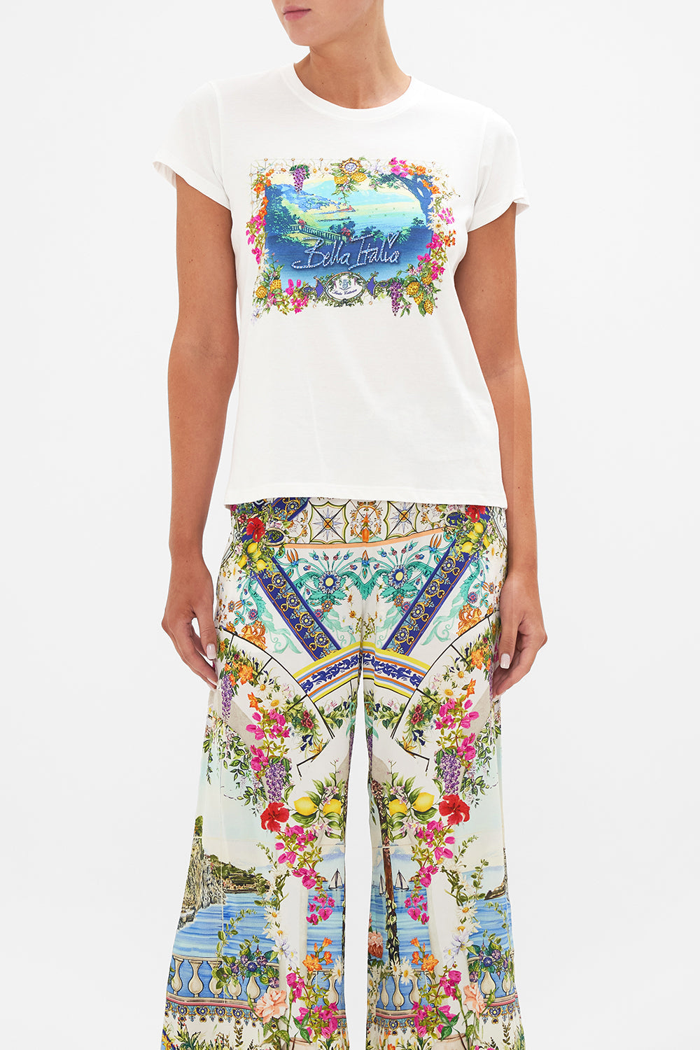 ORGANIC COTTON SLIM FIT TEE  AMALFI AMORE