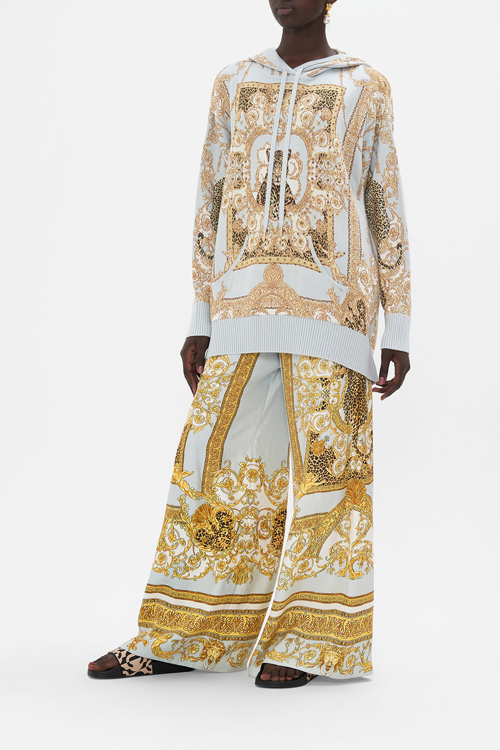 KNIT HOODIE PALAZZO PRIDE