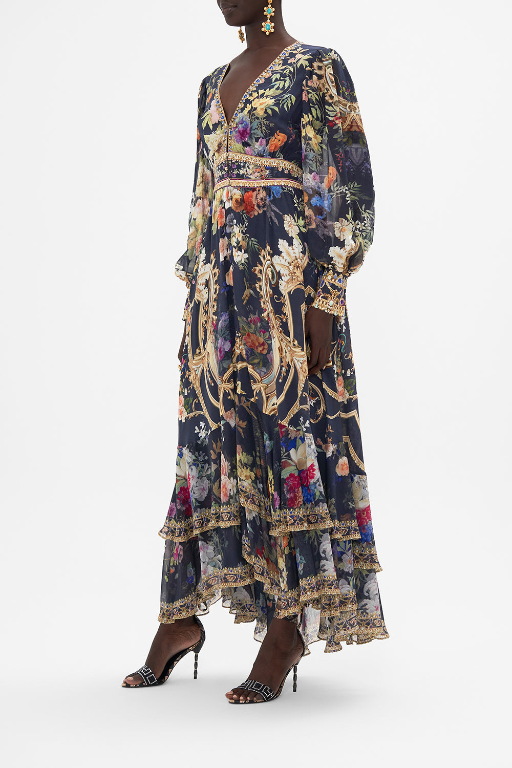 LONG BUTTON FRONT DRESS PLAY YOUR CARDS RIGHT