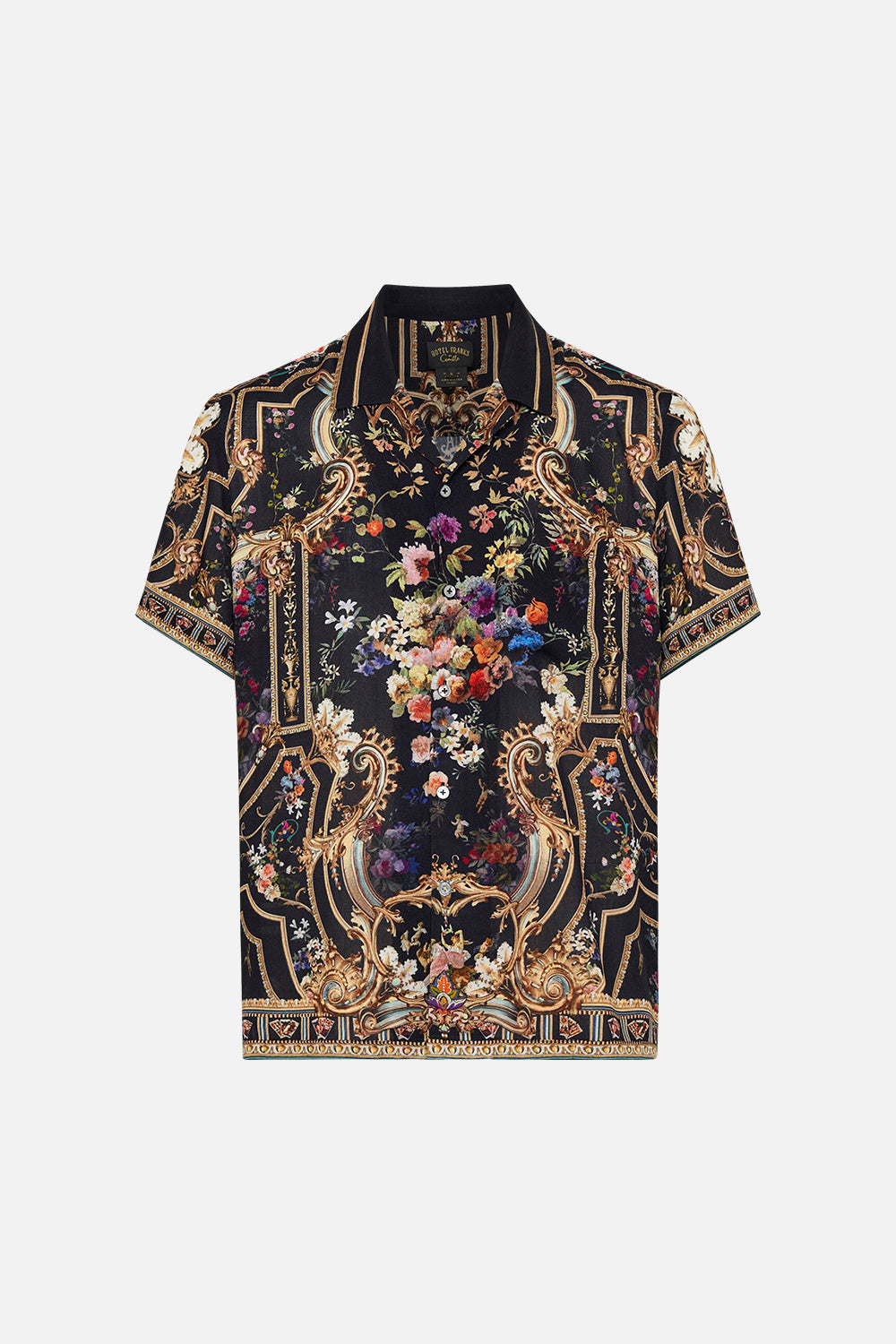 SHORT SLEEVE CAMP COLLARED SHIRT PLAY YOUR CARDS RIGHT