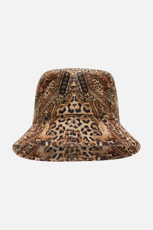 Product view of CAMILLA  lopeard print bucket hat in Standing Ovation print