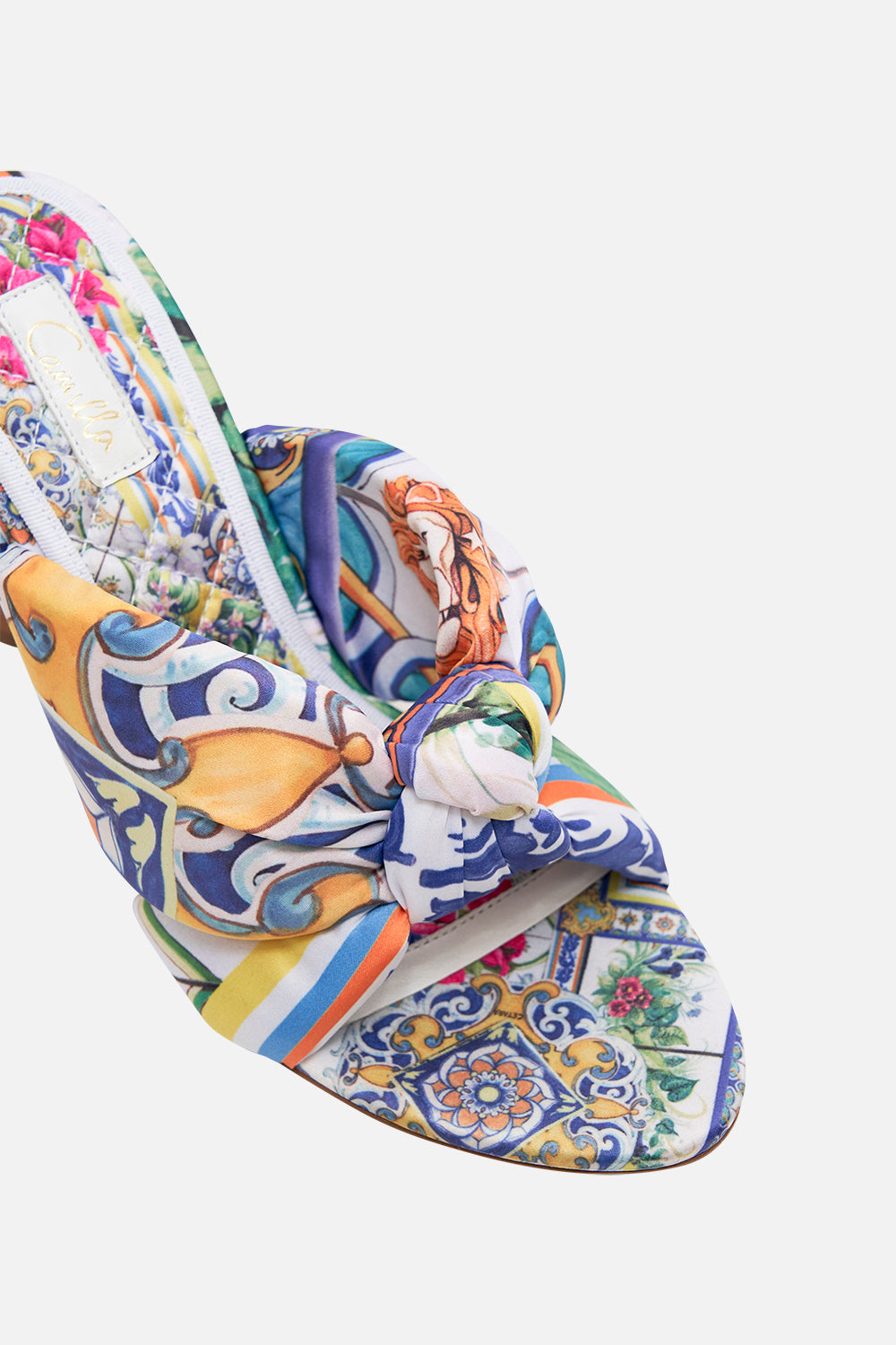 AUDREY KNOTTED MID HEEL AMALFI AMORE