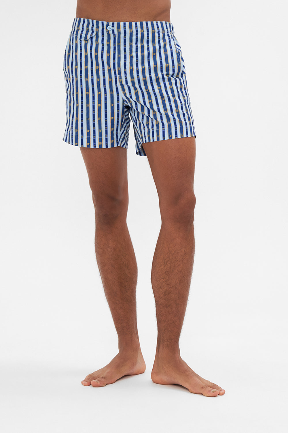 The CAMILLA TAILORED SWIM SHORT AMALFI LULLABY in our  print.