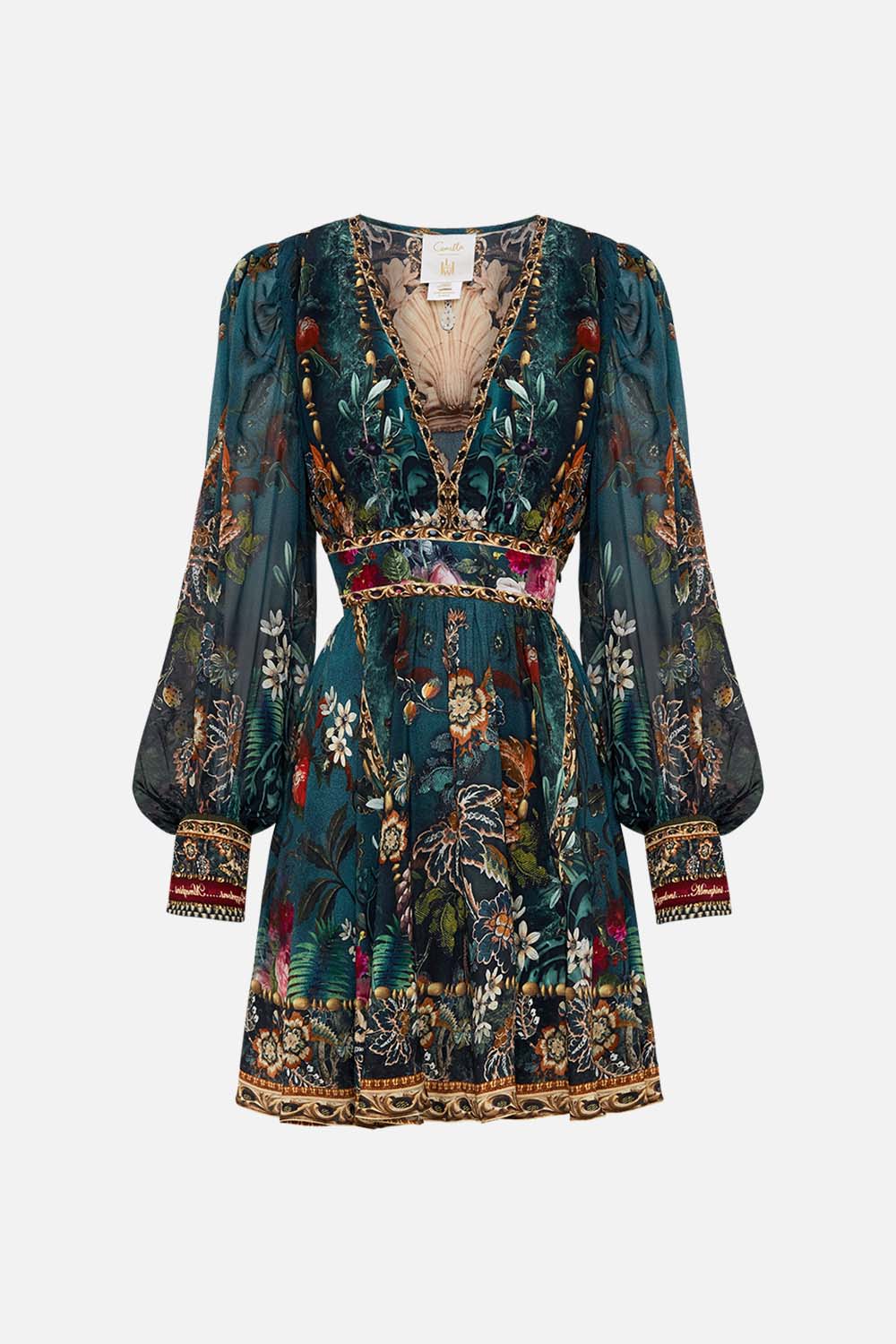 BUTTON DRESS WITH SHAPED WAISTBAND VERDIS WORLD