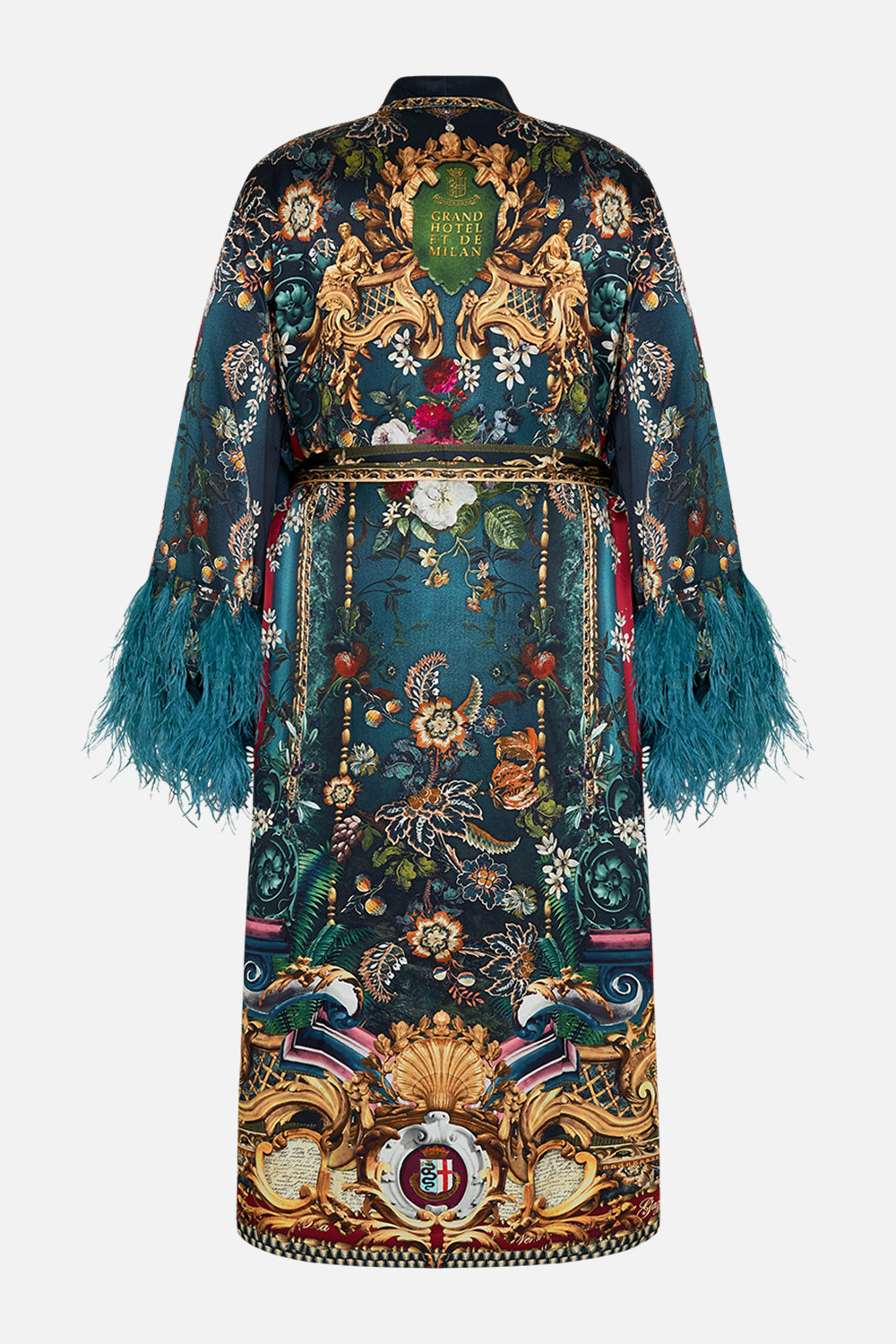 LONG ROBE WITH FLARED SLEEVE ISTANBUL ANIMALIA