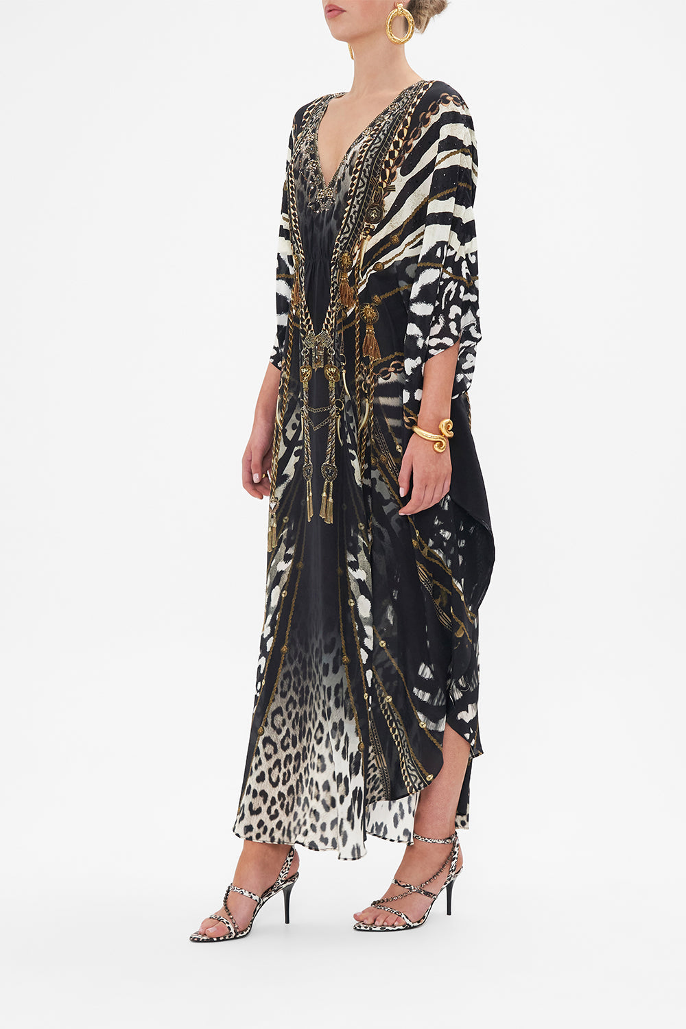 GATHERED WAIST KAFTAN UNTAMED ROYALTY