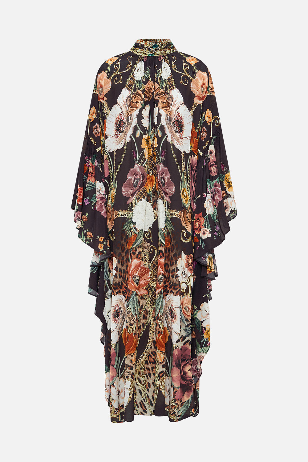 HIGH NECK RUFFLE KAFTAN WAVE YOUR WAND