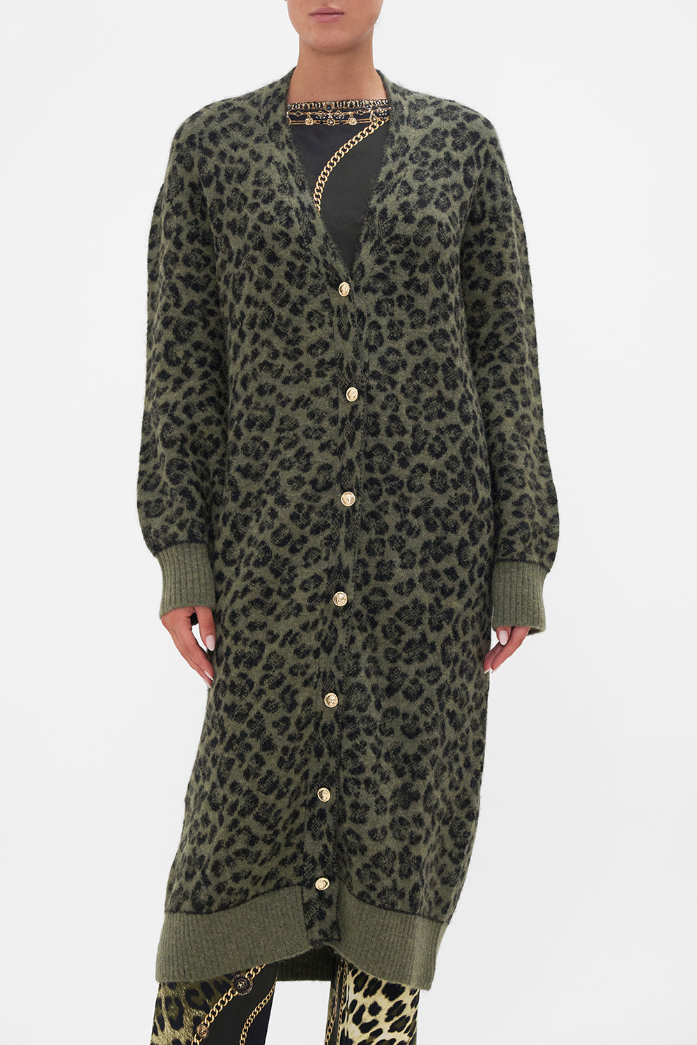 LONG COCOON CARDIGAN LIONS MANE