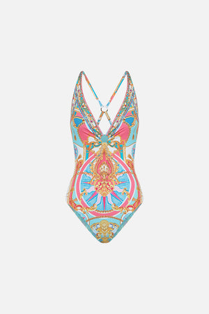 Product view of CAMILLA resortwear one piece swimsuit in Sail Away With Me print 
