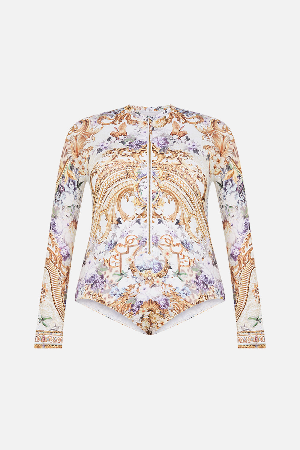 ZIP FRONT PADDLE SUIT PALAZZO PLAY DATE