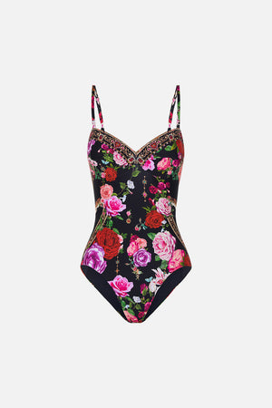 Product view of CAMILLA floral one piece swimsuit in Reservation for Love print