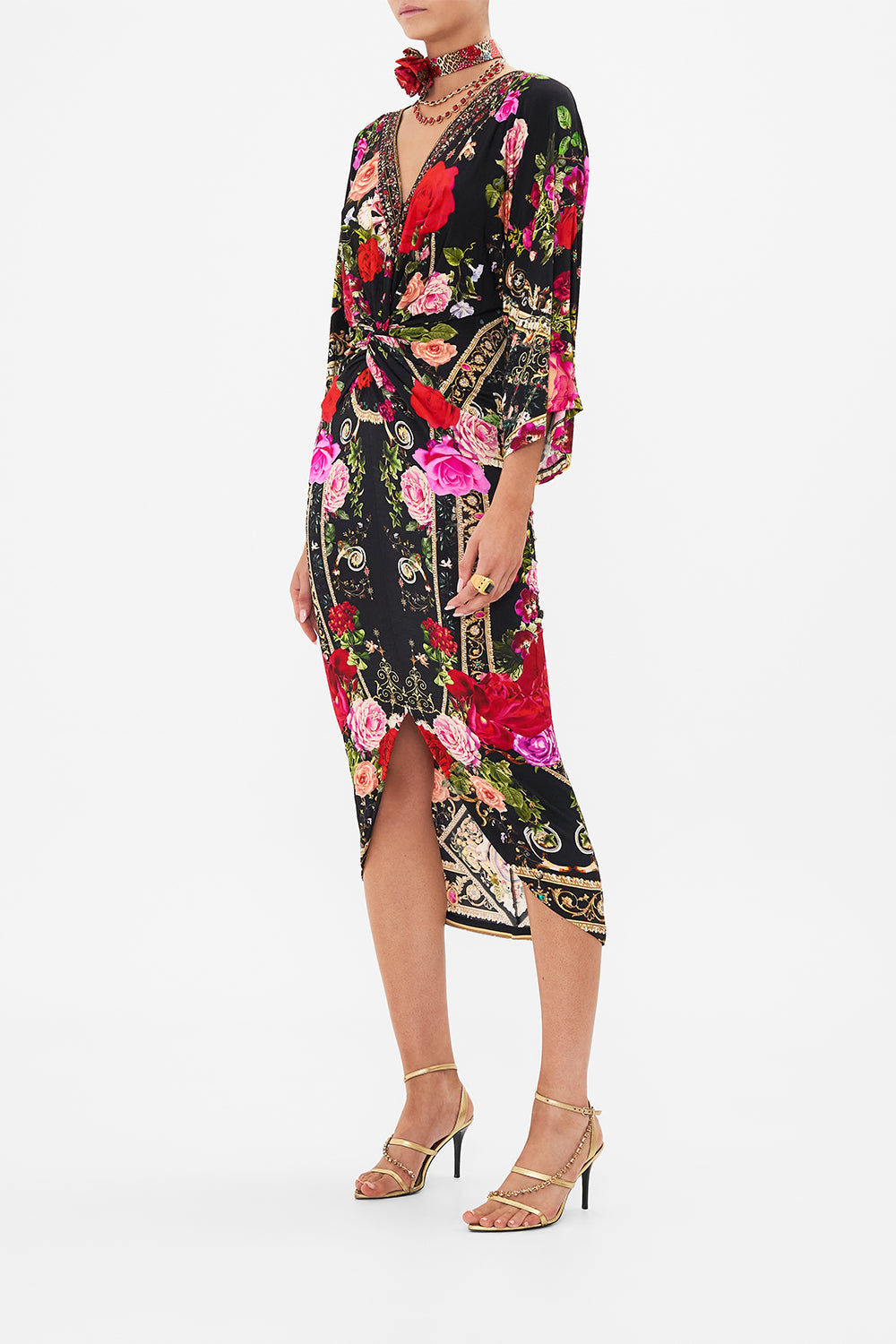 CAMILLA jersey dress in Reservation For Love print