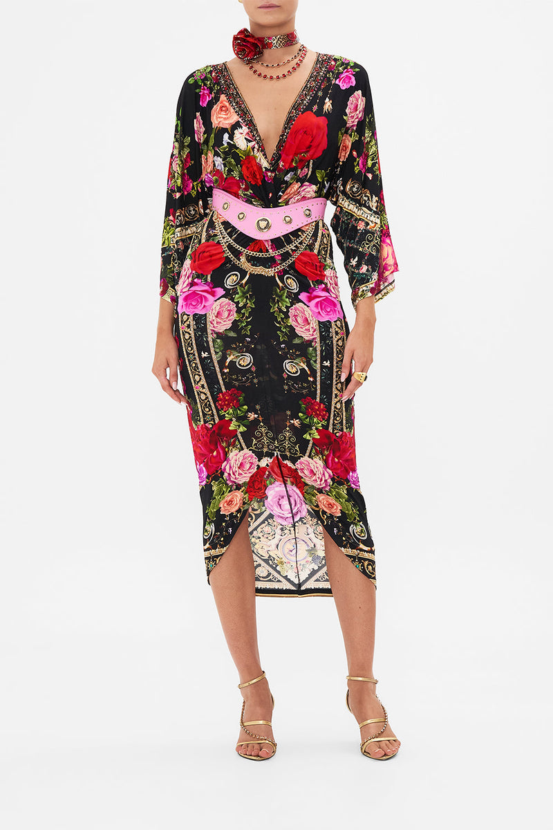 LONG SPLIT FRONT TWIST DRESS SHES GOT GRACE