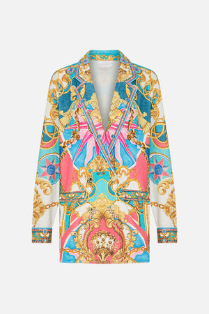 Product view of CAMILLA silk jacket in Sail Away With Me print 