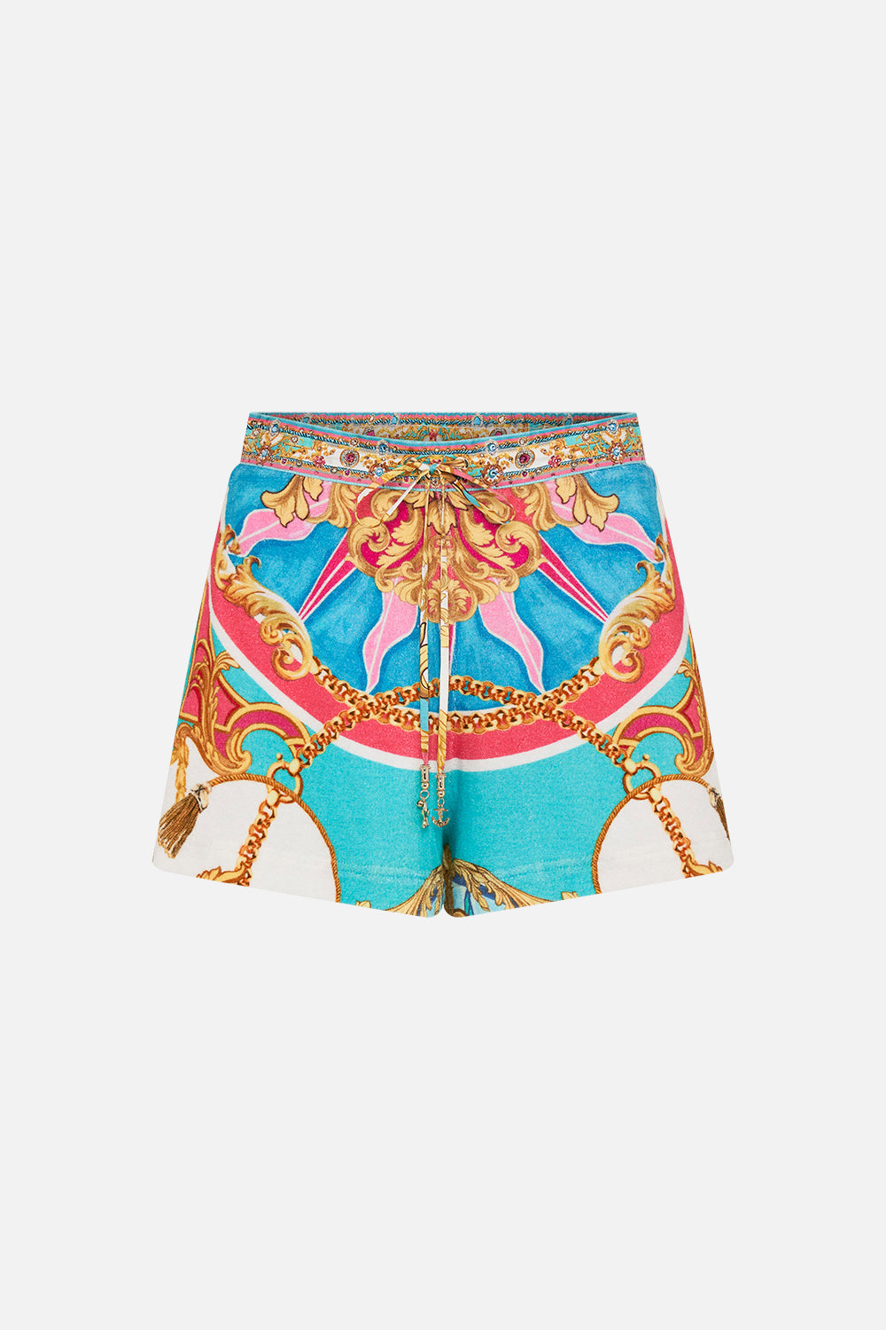 Product view of  CAMILLA silk boxer short in Sail Away With Me print 