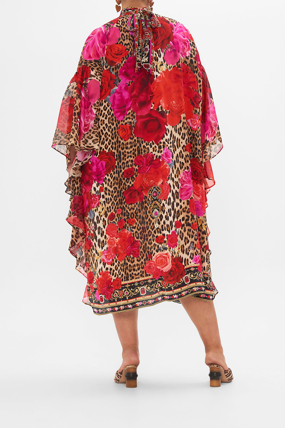HIGH NECK RUFFLE KAFTAN HEART LIKE A WILDFLOWER