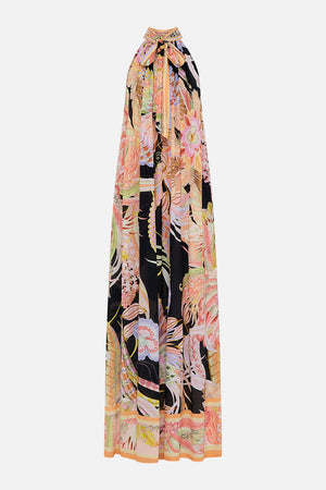 Product view of CAMILLA silk floral maxi dress in Lady of The Moon print