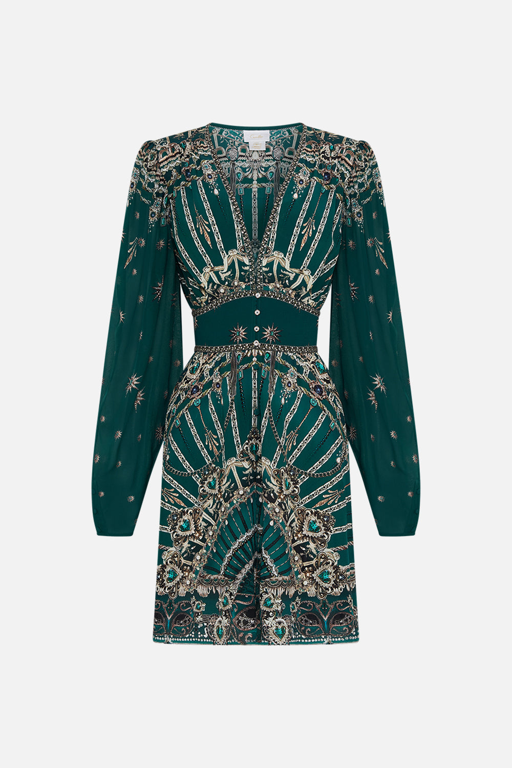 DROP SLEEVE DRESS WITH WAISTBAND KISS AND TELL