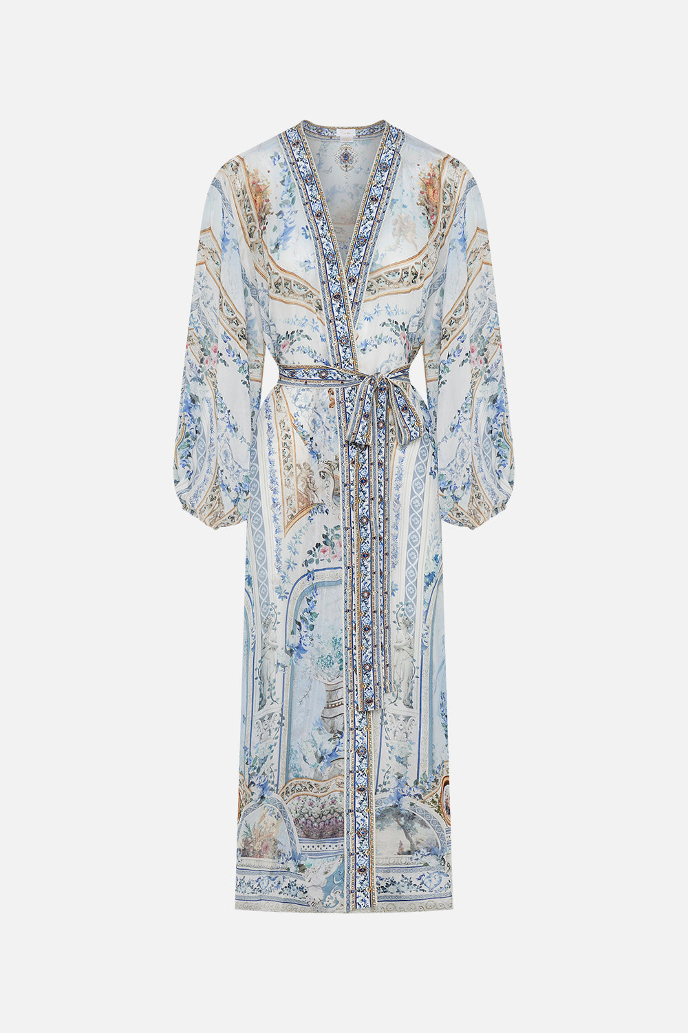 Product view of CAMILLA silk jacket in Season Of The Sirenprint 