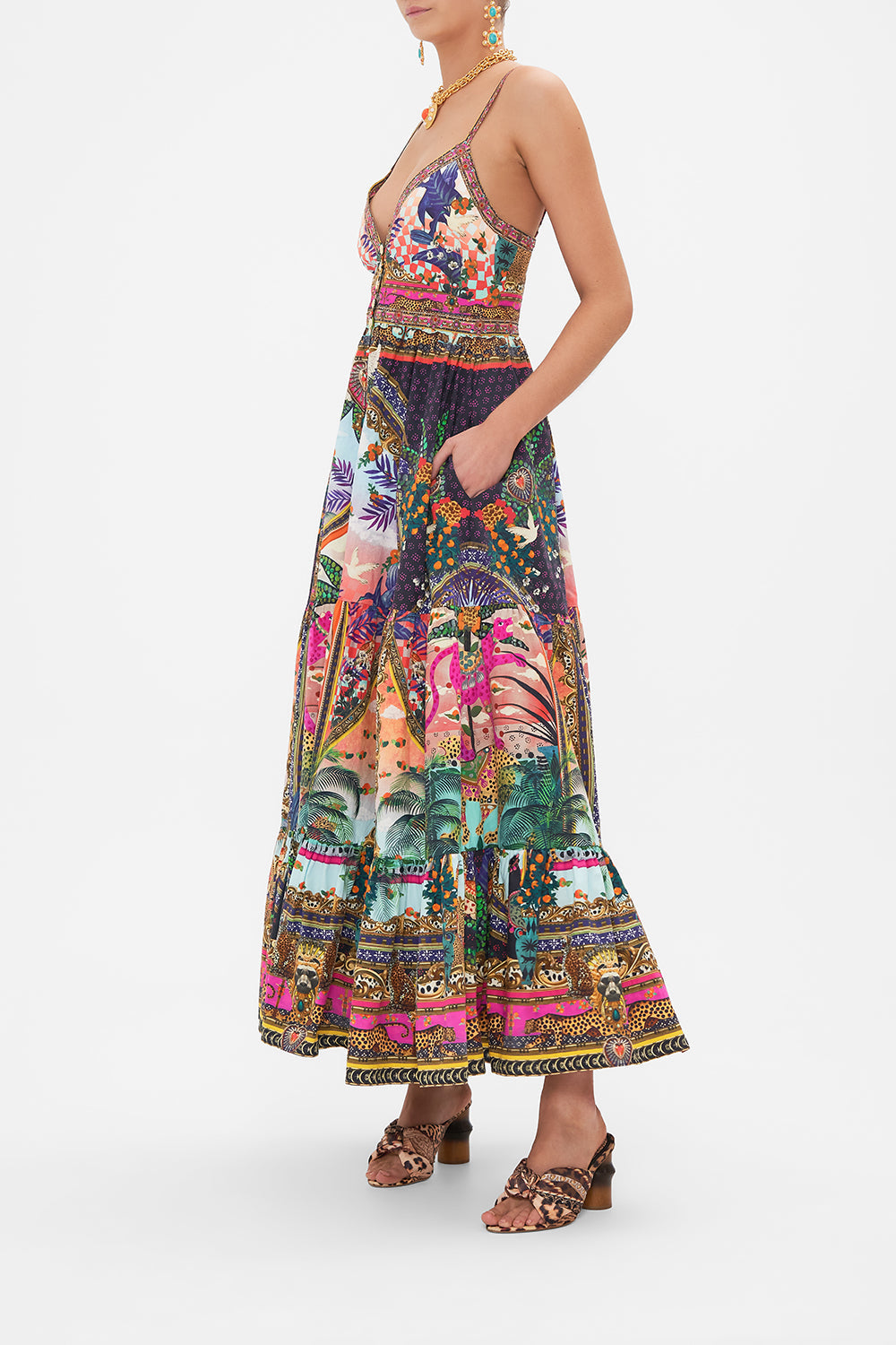 One-Arm Floral Lace Dress – Almondant