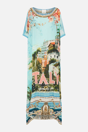 Product view of CAMILLA silk kaftan in From Sorrento With Love print