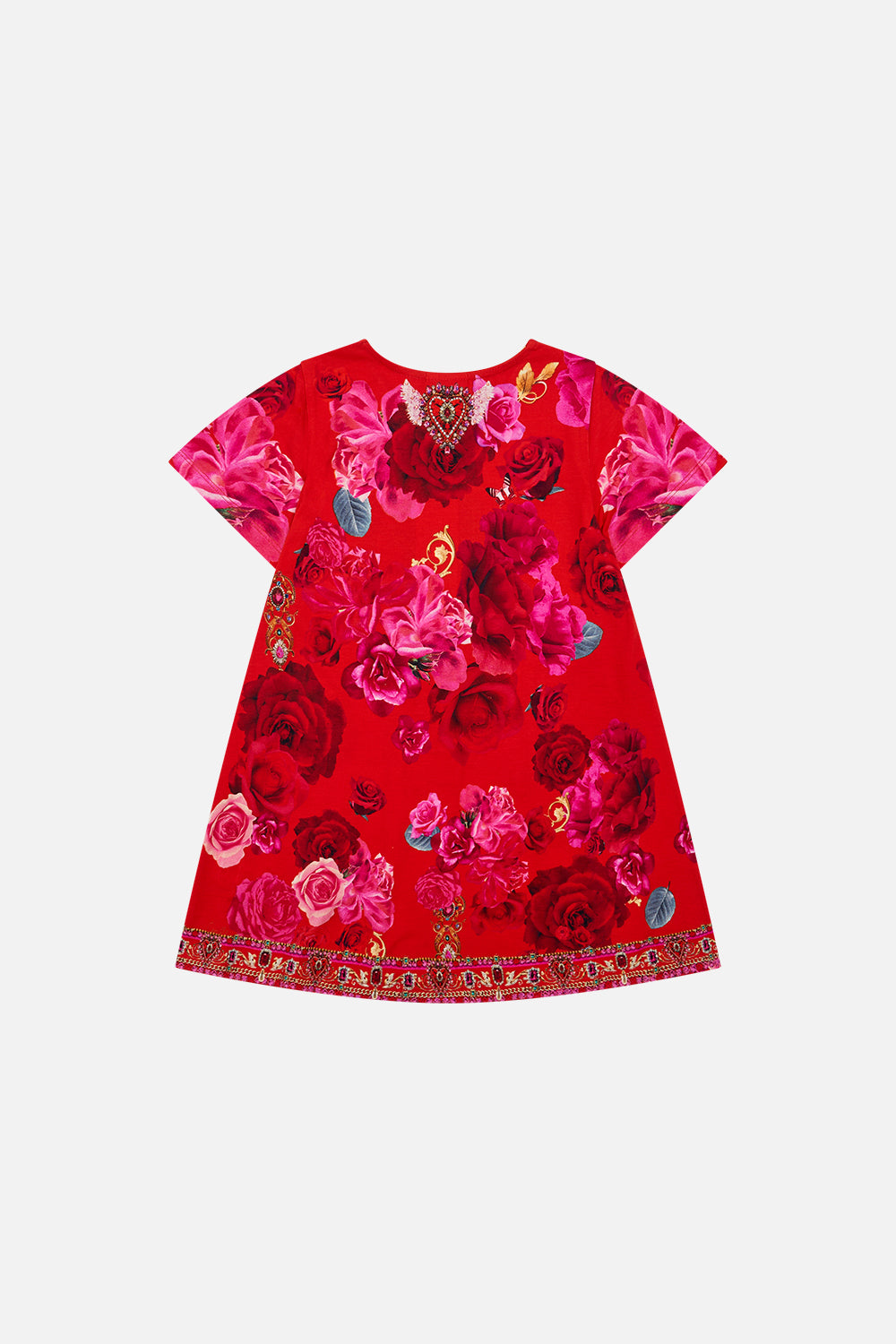 Milla By CAMILLA girls floral T shirt dress in An Italian Rosa print 