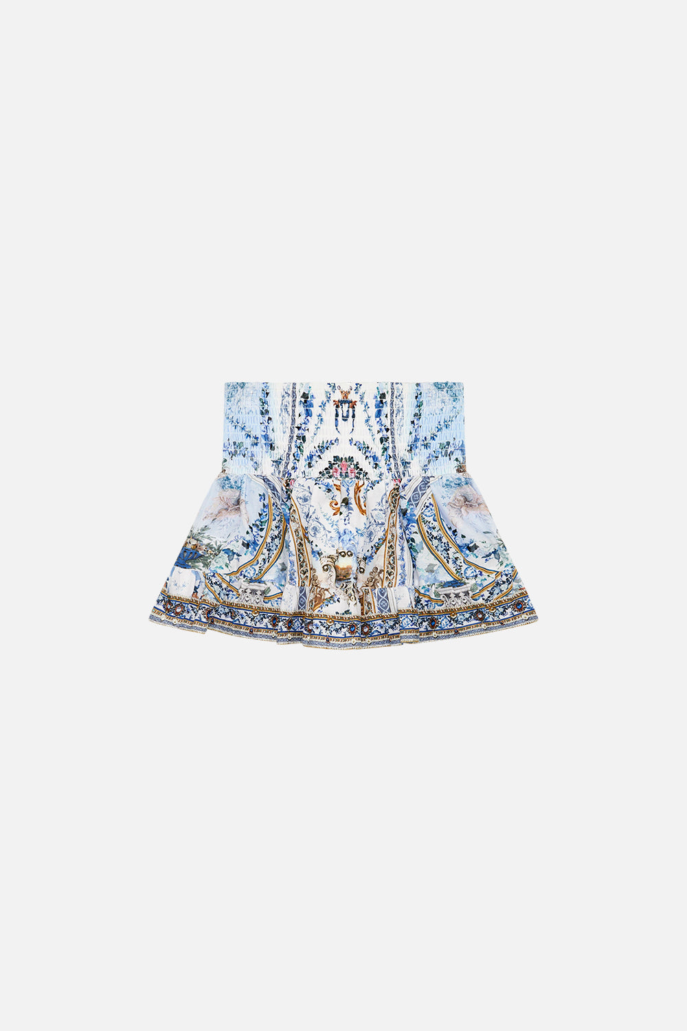 MILLA BY CAMILLA shirring skirt in Season of the Siren print